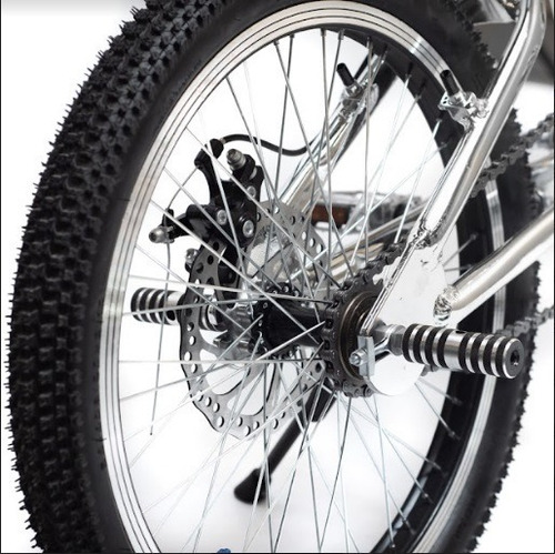 Imagen 3 de 6 de Bicicleta Randers Bmx Rod 20 Aluminio Cromado Mundo Gym