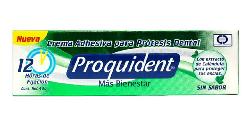 Crema Adhesiva Proquident Protesis Sin Sabor 40gr