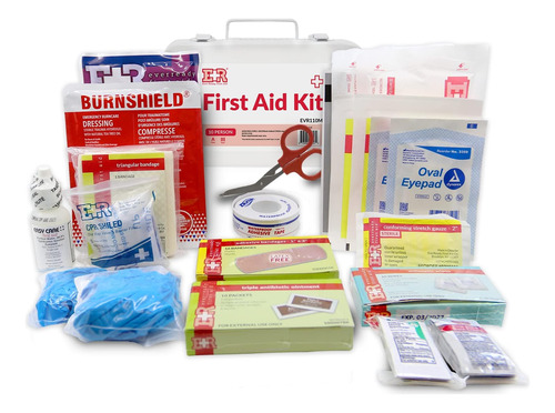 Ever Ready First Aid Kit De Primeros Auxilios Para 10 Person