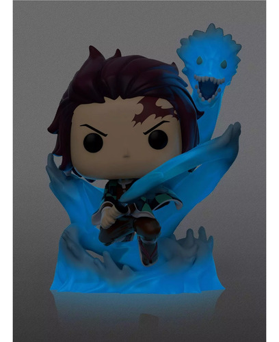 Funko Pop Tanjiro Kamado #873 Glow Box Lunch Exclusive (Usado)