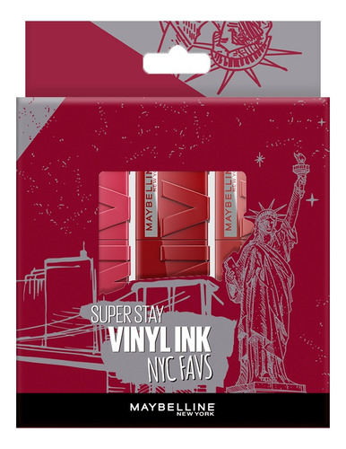 Maybelline Packs Navidad Pack De Labiales Vinyl Ink Trilogía Favs