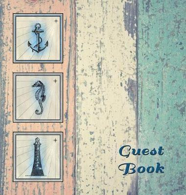 Libro Nautical Guest Book (hardcover), Visitors Book, Gue...