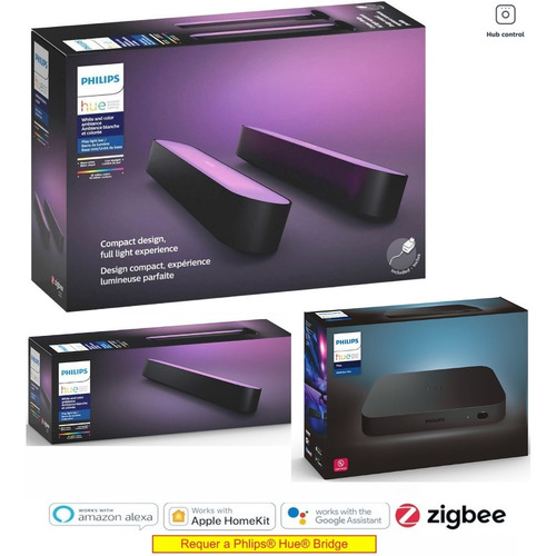 Philips Hue Play Bar + Light Bar Sem Fonte + Hdmi Sync Box