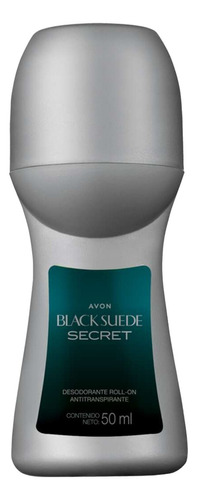 Desodorante Roll On Antitranspirante Masculino Avon Fragancia BLACK SUEDE SECRET
