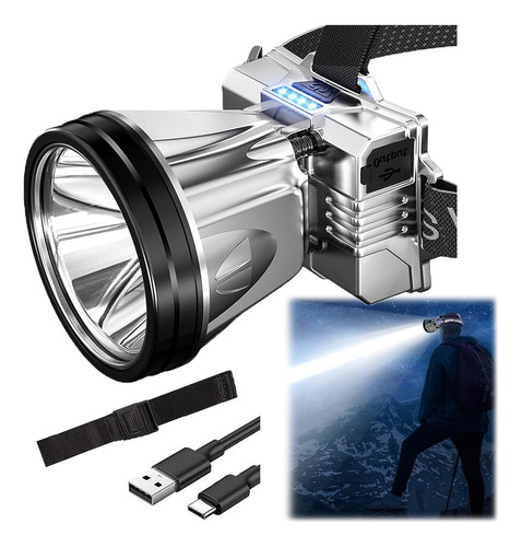 Luz De Pesca, Led Linterna De Cabeza Portátil For Acampar