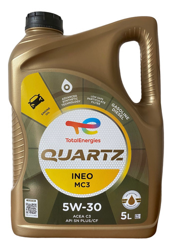 Aceite Motores Diésel Total 5w30 Con Dpf Bidón 5 Litros
