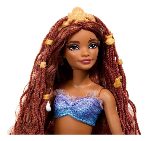 Muñeca Ariel La Sirenita De Lujo Con Cola Iridiscente 39 Cm