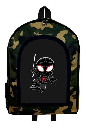 Mochila Camuflada Spider Man Modelo 121