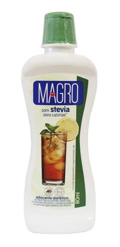 Adoçante Dietético Stevia Magro 80ml.