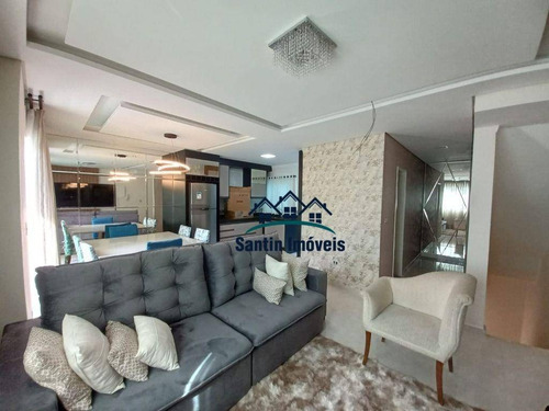 Imagem 1 de 30 de Sobrado *mobiliado E Decorado Com 3 Quartos, (01 Suíte ) Espaço Gourmet, 04 Vagas Cobertas À Venda, 150 M²- Vila Alto De Santo André - Santo André/sp - So0414