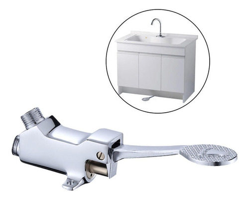 X Válvula De Pedal De Un Pie Grifo De Agua Con Pedal De