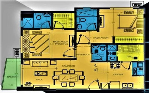 Imagen 5 de 5 de Evaristo Morales 85mts 1 Hab + Estudio