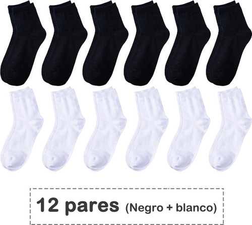 Calcetines Vestir Caballero Algodón Colores Moda 12 Pares