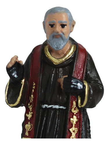 Imagem Padre Pio Resina 12 Cm