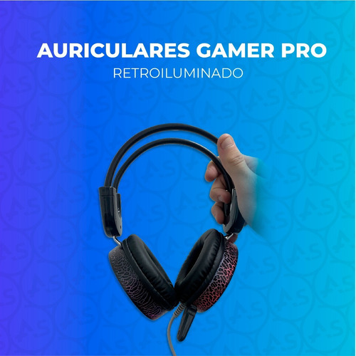 Imagen 2 de 10 de Auriculares Gamer Pc Profesional Luces Led Microfono Gaming