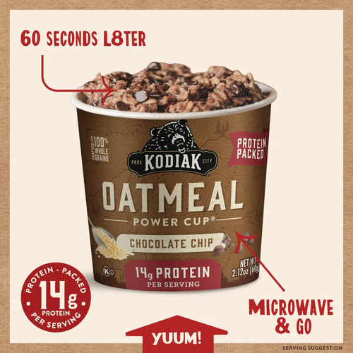 Avena Kodiak Power Cup Chocolate Chip
