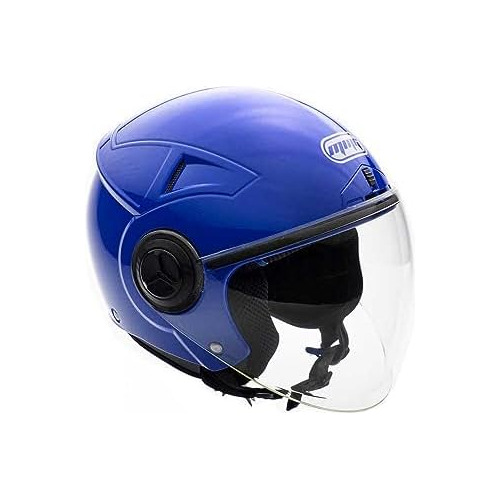 Moto Scooter Open Face Helmet Pilot Flip Up Visor Dot, ...