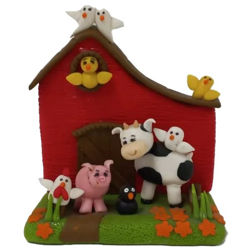 Adorno Granja Zenón Porcelana Fría Torta Bartolito Granero