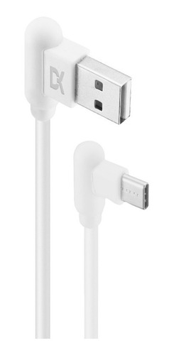 Imagen 1 de 1 de Cable Cargador Dekkin 1.2m Carga Rápida Usb C 90º Ca311