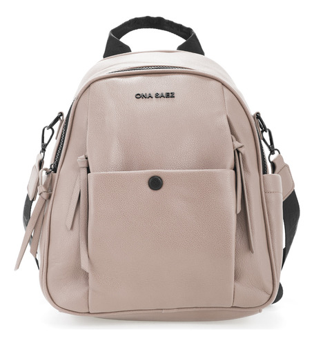 Mochila-cartera Ona Saez Pu Mujer Bolsillos Versatil Kaki