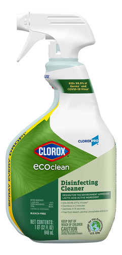 Clorox Cloroxpro Ecoclean - Botella De Spray Limpiador Desi.