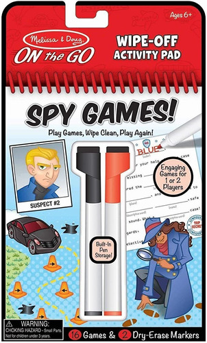 Melissa &amp; Doug On The Go Spy Games - Almohadilla De Act.