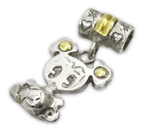 Comprar Dijes Nena Plata 925 Y Oro Para Mamá Ideal Cadena Plata