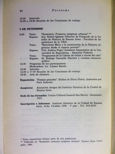 Vii Jornadas De Historia De La Ciudad De Buenos Aires - 1997 (Usado)