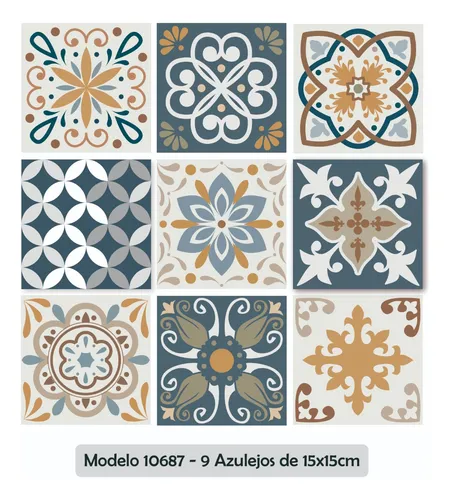 Azulejos Adhesivos Vinilos Decorativos Cocina Azul Y Blanco