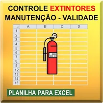Comprar Planilha De Controle De Extintores E Equipamentos