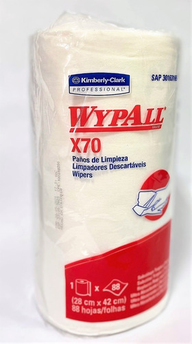 Imagen 2 de 6 de Paños De Limpieza Industrial Wypall X70 Tienda Fisica