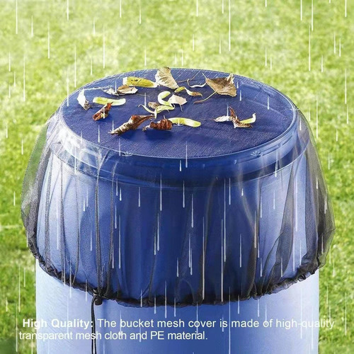 . Cubiertas De Malla De Barril De Lluvia Protector De Tanque