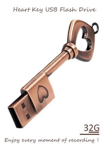 Unidad Flash Usb De 32 Gb Con Forma De Llave De Metal