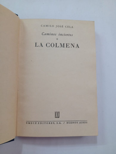 La Colmena Camilo José Cela Emecé