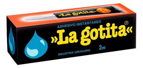 La Gotita Adhesivo Instantáneo 2ml Pegamento Súper Fuerte