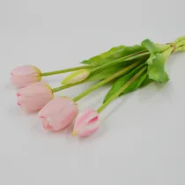 Comprar Tulipanes De Imitación, 5 Unidades, Tulipanes Realistas