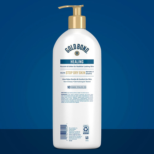 A Loção Hidratante Curativa Gold Bond Com Aloe Hidrata,...