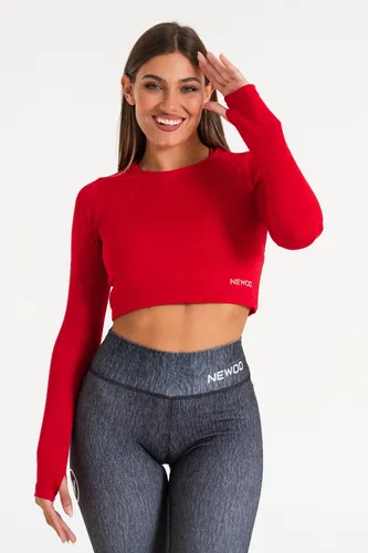 Crop Top Manga Larga Deportivo