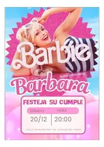 Comprar Tarjeta De Cumple Personalizada Barbie  Imprimibles