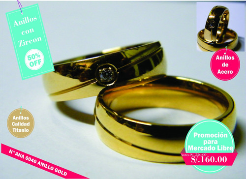 Anillo Elegante De Acero - Compromisos , Matrimonio