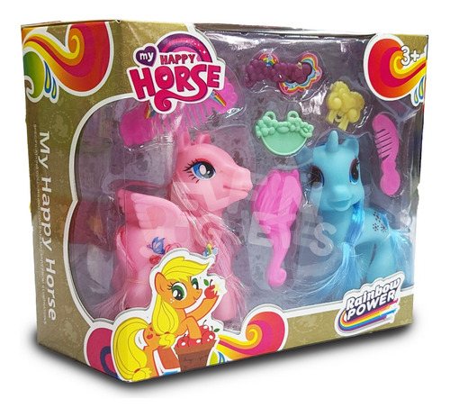 My Happy Horse Little Pony Pack Con Unicornio Accesorios