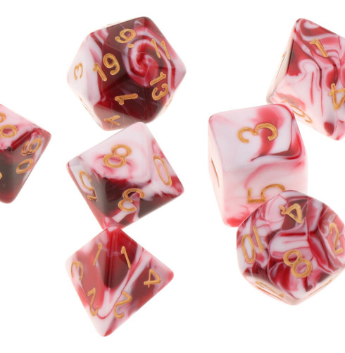 2 X 7 Juegos De Tableros De Dados Dados De Rojo