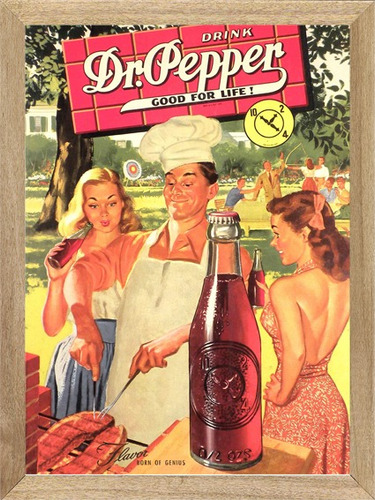 Dr. Pepper , Cuadro, Bebida, Poster Enmarcado           M570