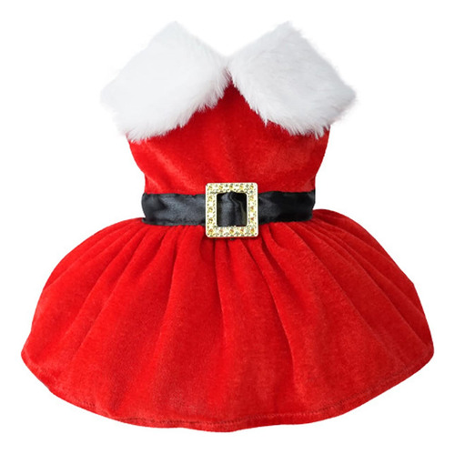 Disfraz De Navidad Para Perro Papá Noel Rojo 1 Pieza Rojo