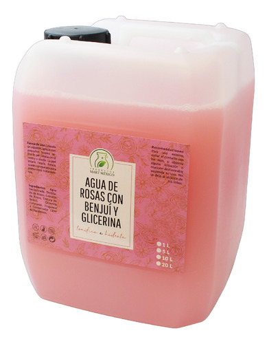  Agua De Rosas Con Benjui Y Glicerina 20lts