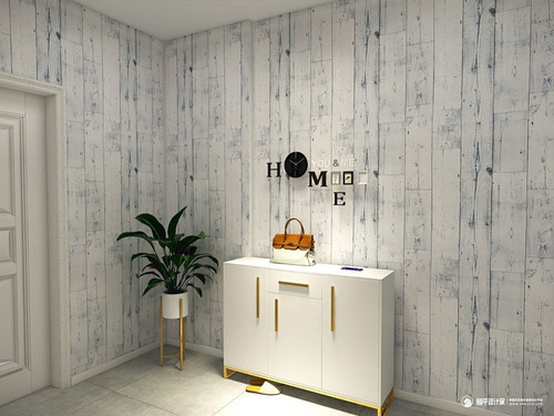 Papel Pintado Autoadhesivo De Vetas De Madera 6m X 45 Cm