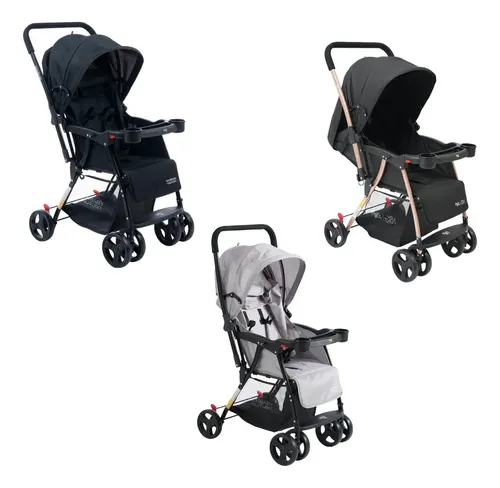 Maxi Baby Carrinho de Bebê Maxi Baby Youturn Preto Alça Reversível Do