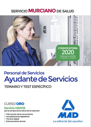 Ayudantes Servicios Servicio Murciano Salud Temar Test Es...