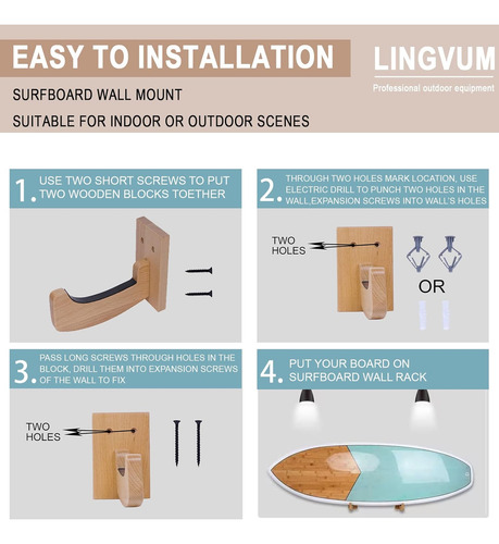 Surfboard Wall Mount Racks Sturdy Surf Board Wall Hangers Su