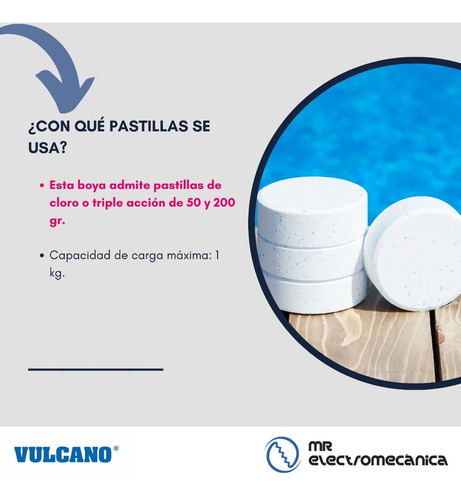 Imagen 4 de 10 de Boya Dosificadora Cloro Vulcano Con Termómetro